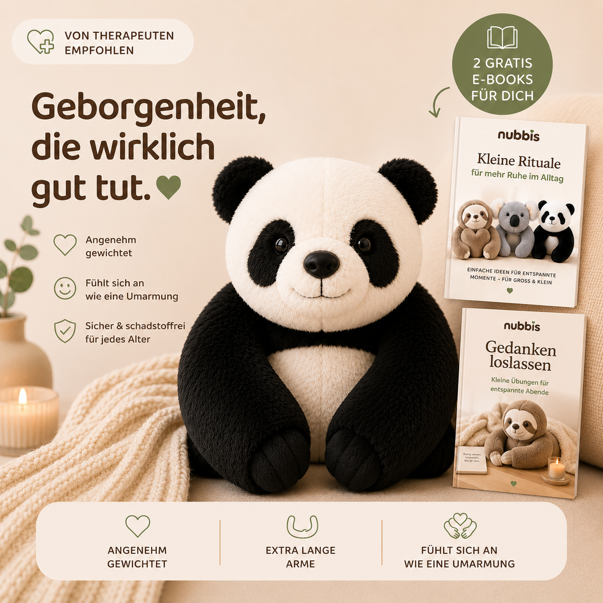 Die Nubbis™ - Gewichtete Kuscheltiere